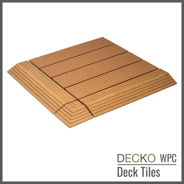 DECKO Premium Tiles - <b>TEAK</b> - 300/300/20 - Price/Tile