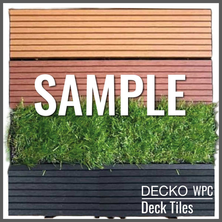 <b>Deck Tile Sample</b> - Full Size - Premium WPC Interlocking | DECKO - Free Delivery