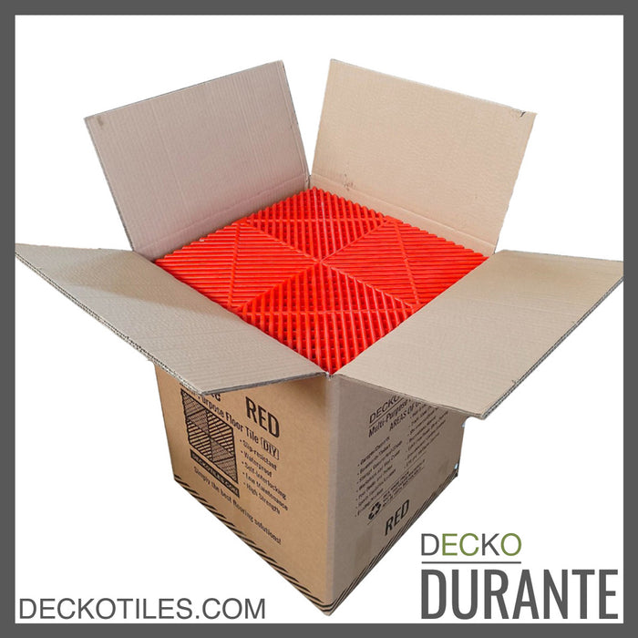 DECKO <strong>DURANTE</strong> Multipurpose Tile - <strong>RED</strong> - 400/400/18 - Price/Tile
