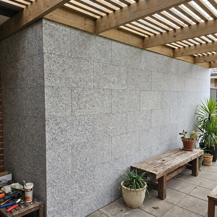 Flexible 3D Stone Wall Panels - PIETRA GRANIE - Box of 16 panels (900x300mm) 4.32m² coverage | DECKO Flexistone (Copy)