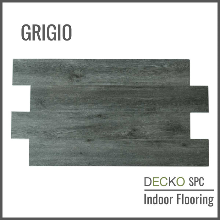 SPC Hybrid Vinyl Plank Flooring - <b>GRIGIO</b> - Waterproof Stone Plastic Composite | DECKO (2.23 m<sup>2</sup> box)
