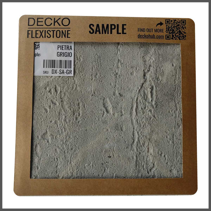 DECKO Flexistone Wall Panels - <b>PIETRA GRIGIA</b> - Box of 16 900x300mm Panels