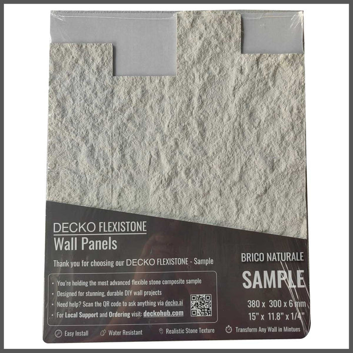 Flexible 3D Stone Wall Panel <b>Samples</b> | DECKO Flexistone - Free Shipping