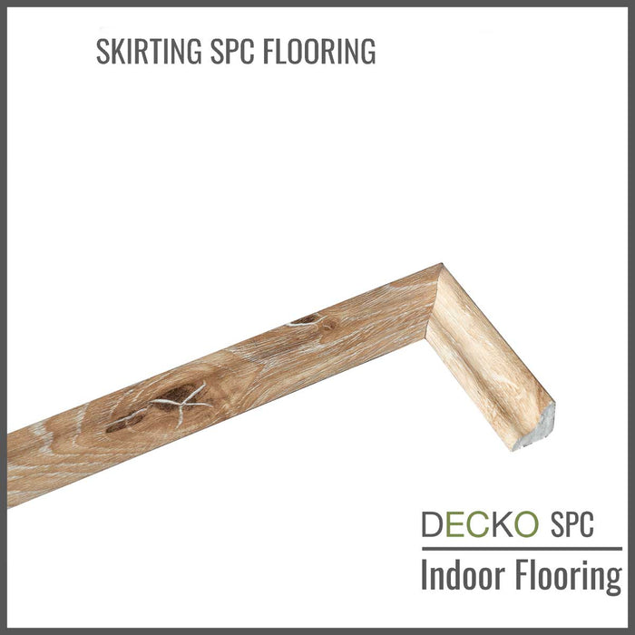 <b>SKIRTING DECKO SPC Flooring</b> - pre-cut to 45 degree - 1220 mm Price/Piece