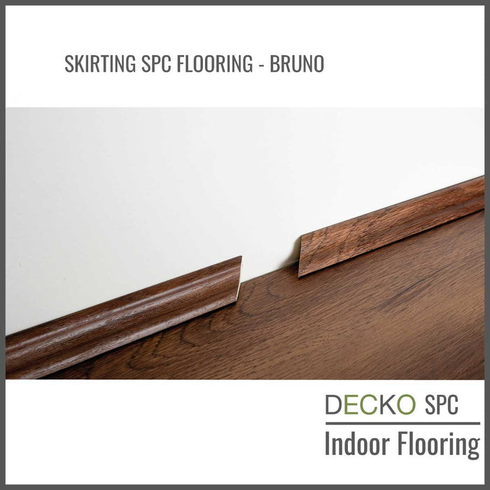 <b>SKIRTING DECKO SPC Flooring</b> - pre-cut to 45 degree - 1220 mm Price/Piece