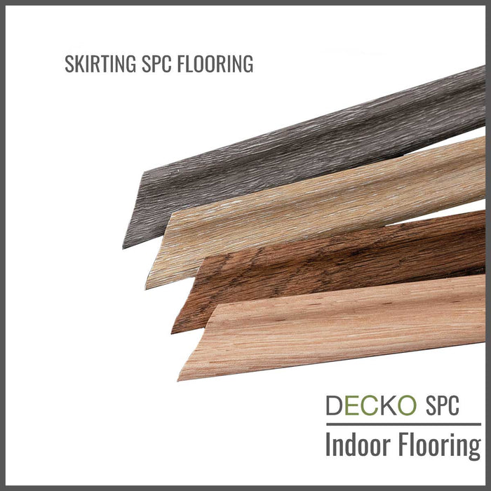 <b>SKIRTING DECKO SPC Flooring</b> - pre-cut to 45 degree - 1220 mm Price/Piece