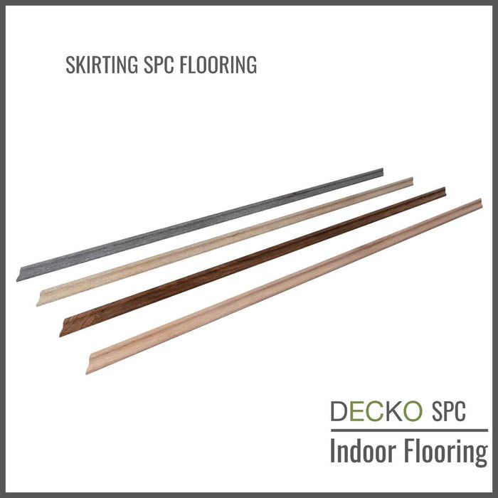 <b>SKIRTING DECKO SPC Flooring</b> - pre-cut to 45 degree - 1220 mm Price/Piece