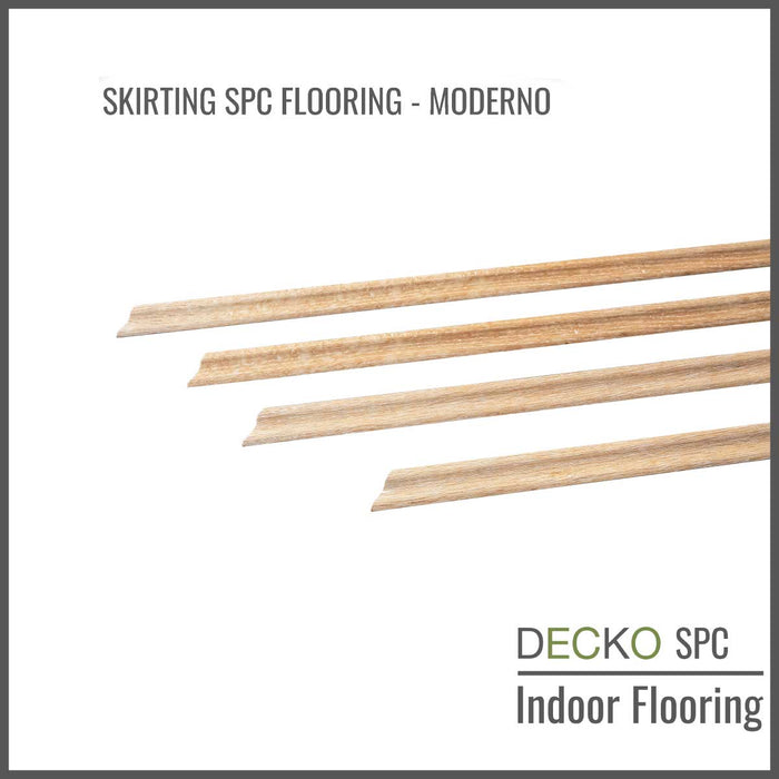 <b>SKIRTING DECKO SPC Flooring</b> - pre-cut to 45 degree - 1220 mm Price/Piece