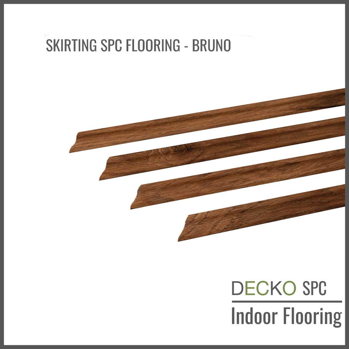 <b>SKIRTING DECKO SPC Flooring</b> - pre-cut to 45 degree - 1220 mm Price/Piece