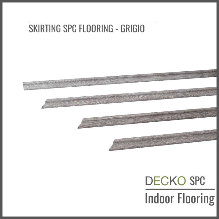 <b>SKIRTING DECKO SPC Flooring</b> - pre-cut to 45 degree - 1220 mm Price/Piece
