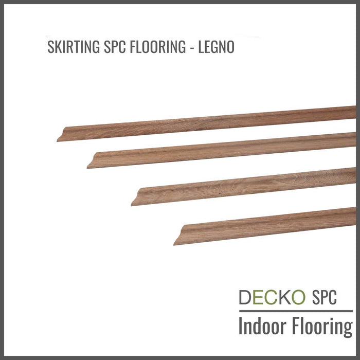 <b>SKIRTING DECKO SPC Flooring</b> - pre-cut to 45 degree - 1220 mm Price/Piece