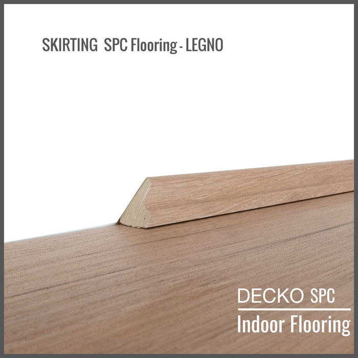 <b>SKIRTING DECKO SPC Flooring</b> - pre-cut to 45 degree - 1220 mm Price/Piece