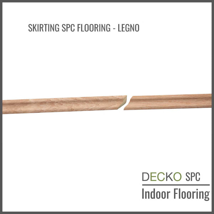 <b>SKIRTING DECKO SPC Flooring</b> - pre-cut to 45 degree - 1220 mm Price/Piece
