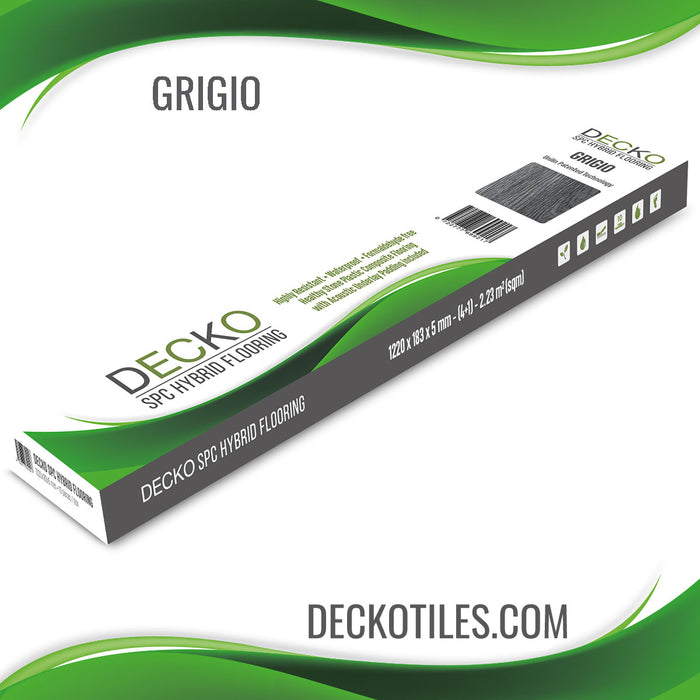 DECKO SPC Flooring - GRIGIO - Price/BOX (2.23 sqm)