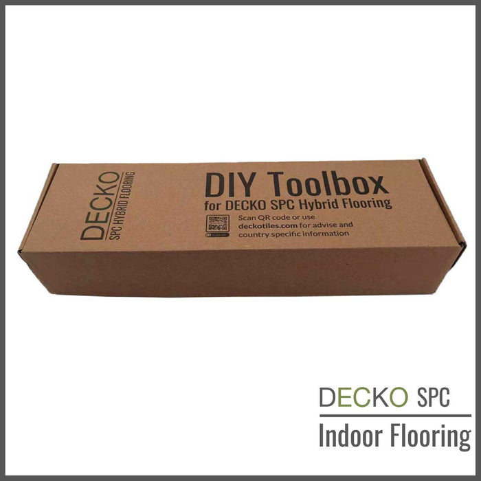 <b>DIY Toolbox</b> for indoor flooring - with complimentary <b>Free DECKO SPC Sample Pack</b>