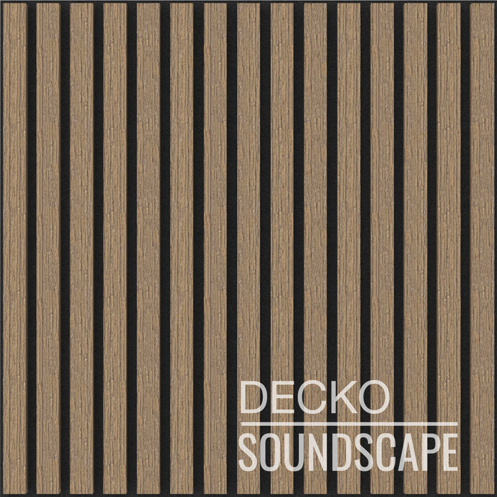 DECKO <b>SOUNDSCAPE</b> Acoustic Wall - <b>OAK</b> - Square - Price/Box of 5 Panels