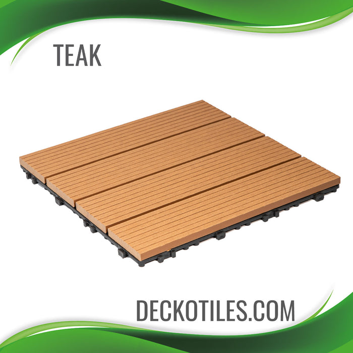 DECKO Premium Tiles - <b>TEAK</b> - 300/300/20 - Price/Tile