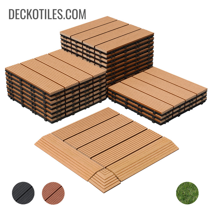 DECKO Premium Tiles - <b>TEAK</b> - 300/300/20 - Price/Tile