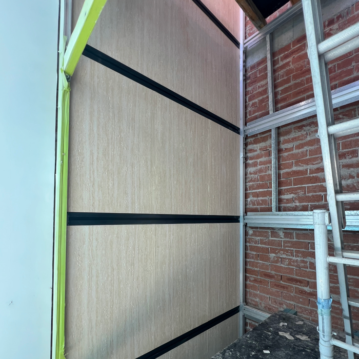 Flexible 3D Stone Wall Panel Sample - TRAVERTINO | DECKO Flexistone - Free Shipping
