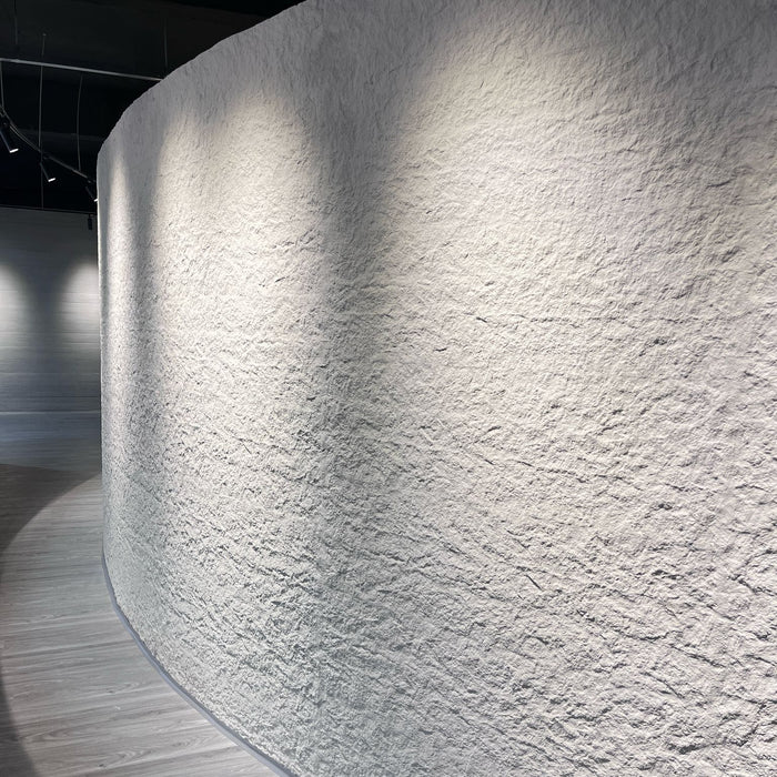 Flexible 3D Stone Wall Panels - GRANDE BIANCO - Box of 5 serial panels (1200x600mm) 3.6m² coverage | DECKO Flexistone