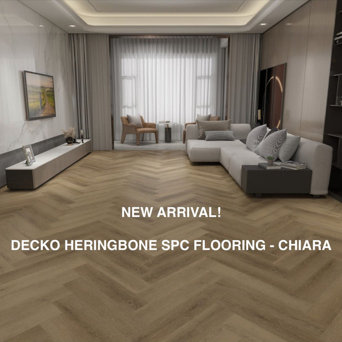 DECKO <b>SPC Flooring</b> - <b>CHIARA Herringbone</b> - Price/Box