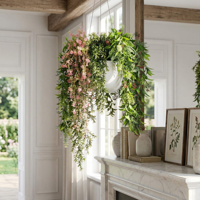 Artificial Hanging Plants - <b>JASMINE</b> Collection (5 different plants) | DECKO Verdure Babylon Cascades