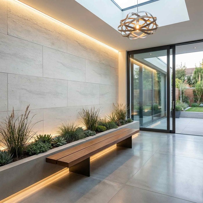 Flexible 3D Stone Wall Panels - <b>PIETRA ALBA</b> - Box of 16 panels (900x300mm) <b>4.32m<sup>2</sup></b> coverage | DECKO Flexistone