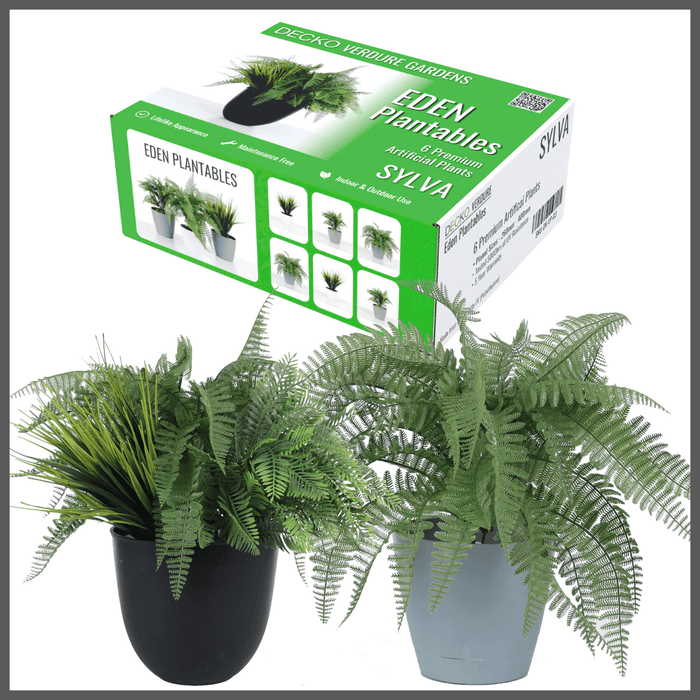 Plantable Artificial Plants - <b>SYLVA</b> Collection (2 Sets of 3 different plants) | DECKO Verdure Eden Plantables