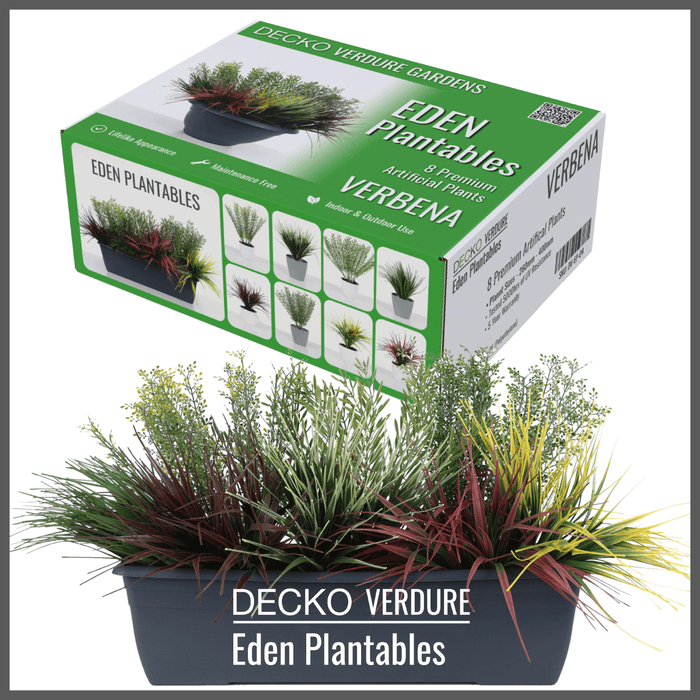 Plantable Artificial Plants - <b>VERBENA</b> Collection (8 different plants) | DECKO Verdure Eden Plantables