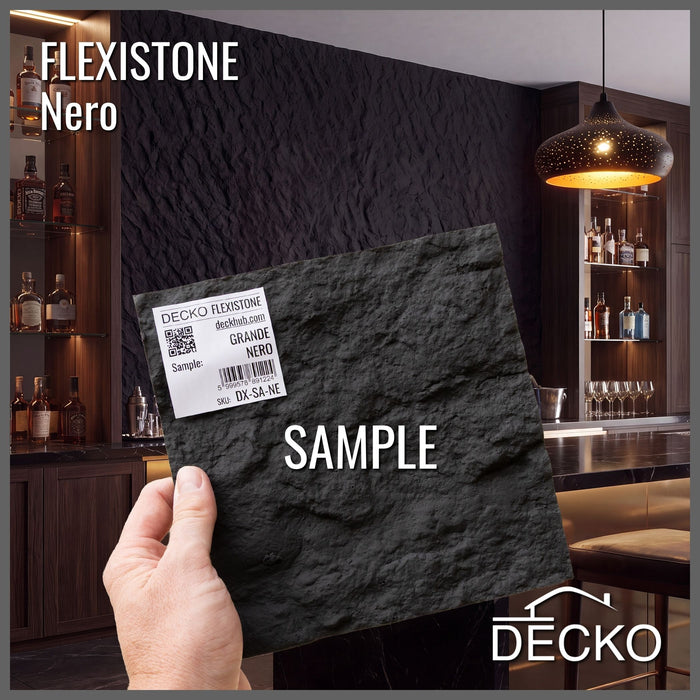Flexible 3D Stone Wall Panel Samples | DECKO Flexistone - Free Shipping