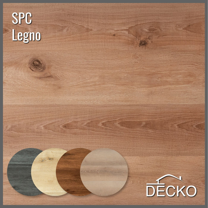 SPC Hybrid Vinyl Plank Flooring - LEGNO - Waterproof Stone Plastic Composite | DECKO (2.23 m² box)