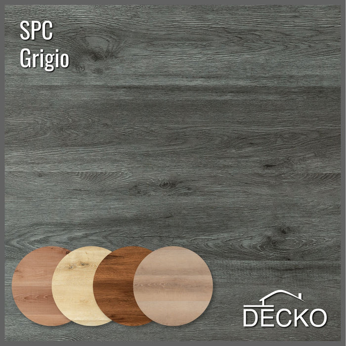 SPC Hybrid Vinyl Plank Flooring - GRIGIO - Waterproof Stone Plastic Composite | DECKO (2.23 m² box)