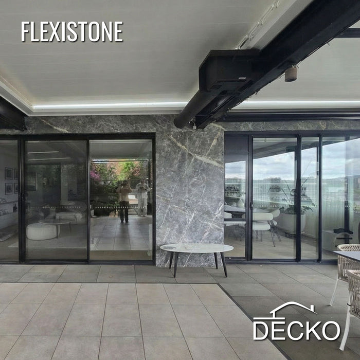 Flexible 3D Stone Wall Panels - GRANDE MARMO - Box of 5 serial panels (1200x600mm) 3.6m² coverage | DECKO Flexistone