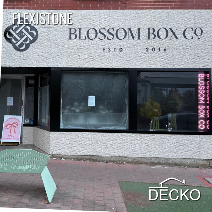Flexible 3D Stone Wall Panels - GRANDE BIANCO - Box of 5 serial panels (1200x600mm) 3.6m² coverage | DECKO Flexistone