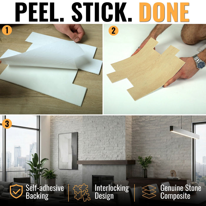 Flexible 3D Stone Wall Panel Sample - BRICO NATURALE | DECKO Flexistone - Free Shipping