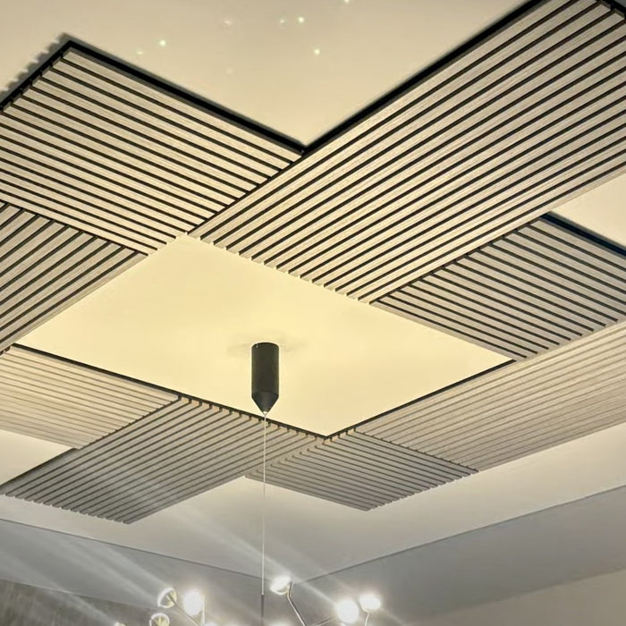 Acoustic Sound Dampening Wall Panels - OAK Square - box of 5 panels (600x600mm) 1.8 m² coverage | DECKO SOUNDSCAPE