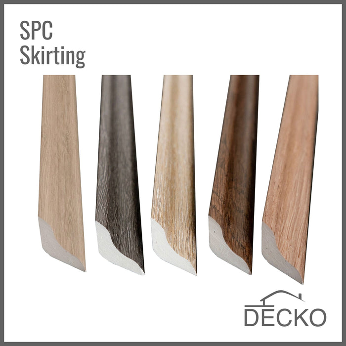 Skirting Scotia - for SPC Hybrid Vinyl Plank Flooring - | DECKO - 1220x20x20mm- 45° factory precut ends