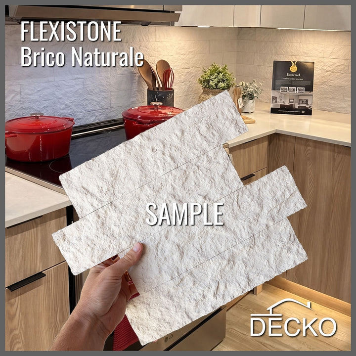 Flexible 3D Stone Wall Panel Sample - BRICO NATURALE | DECKO Flexistone - Free Shipping