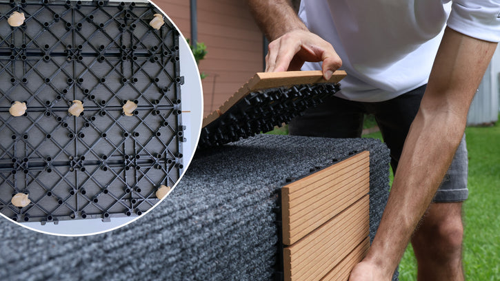 Adhesive application for stairs and vertical surfaces