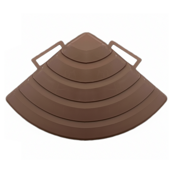 Deck Tiles Corner Ramp Edge for Interlocking PP Flooring | DECKO Lite (60x60x20 mm) - High End Polypropylene | 100% Recyclable