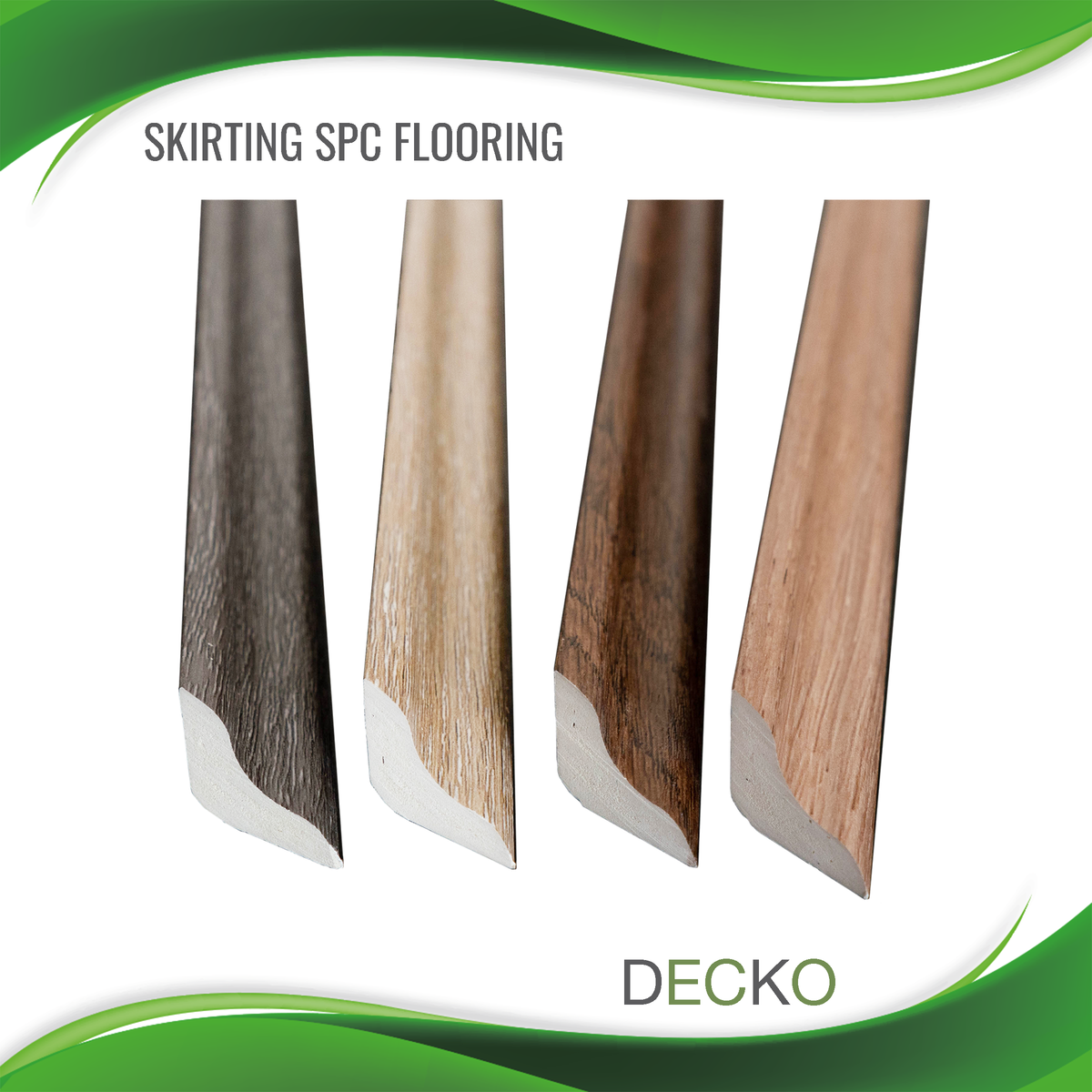 SKIRTING for DECKO SPC Hybrid Flooring factory precut to 45 degree