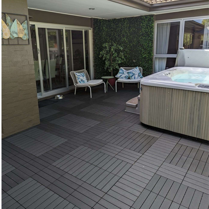 SAMPLE BOX with attached Colour Samples and FULL REFUND for product returned - select colour - DECKO Premium Decking Tiles - Price/box- 1 box/address